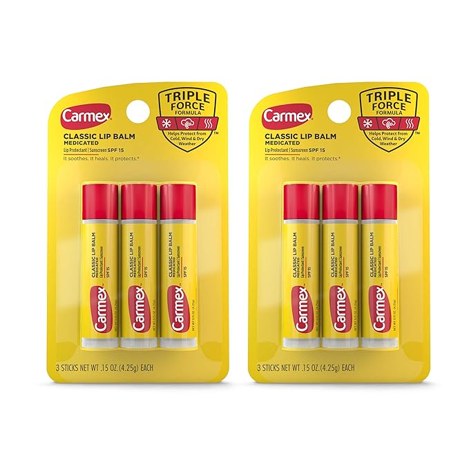 Carmex Medicated Lip Balm Sticks, Lip