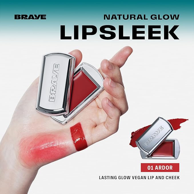 BRAYE Lipsleek Lip Balm, Monochromatic Cream Blush 2-in-1
