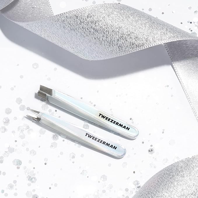 Tweezerman Winter Frost Micro Mini Slant & Point Tweezer Set