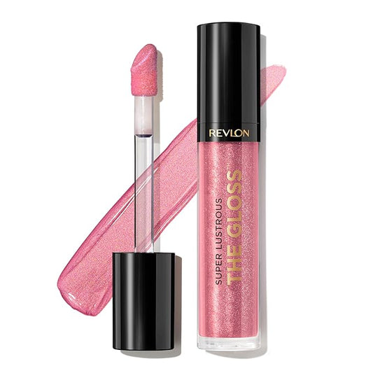 Revlon Super Lustrous Lip Gloss, Non-Sticky, Hydrating, High Shine Finish, 301 Rose Quartz, 0.13 oz