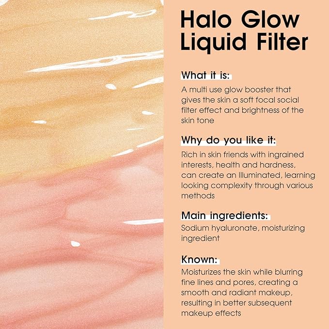 UCANBE Halo Glow Liquid Filter, Face Complexion Booster 0.91OZ