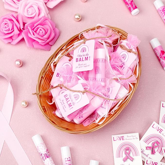 100 Set Pink Ribbon Breast Cancer Campaigns