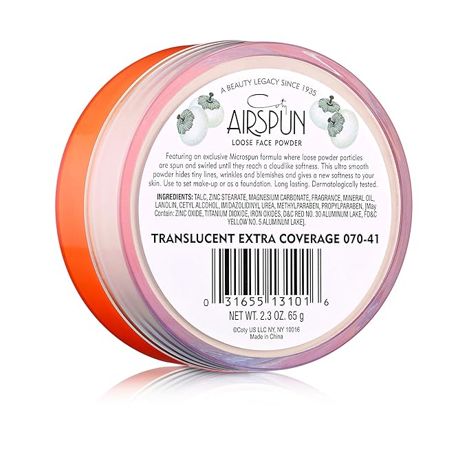 Airspun Coty Loose Face Powder, Translucent, Pack of
