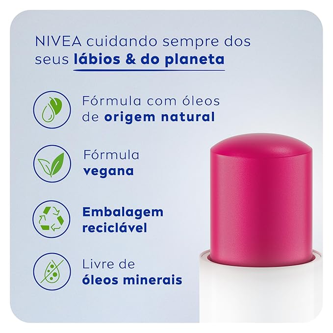 NIVEA Cherry Shine Lip Moisturizer Deep