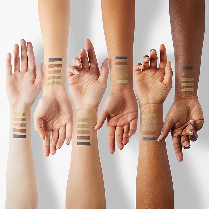 L.A. COLORS 5 Color Matte Eyeshadow Palette, Brown Tweed CEM472