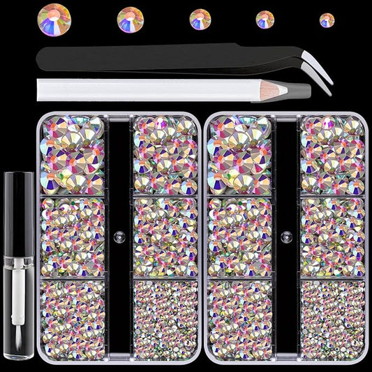 Colorful Face Gems for Makeup Set, Flatback Gorgeous