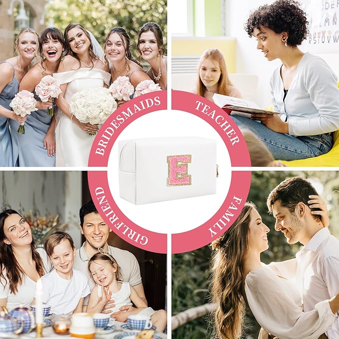 Personalized initial letter patch makeup