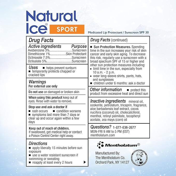 Mentholatum (R) Natural Ice (R) Sport