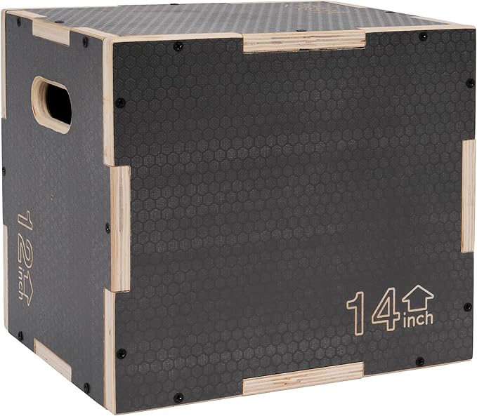3 in 1 Non-Slip Wooden Plyo Box Plyometric
