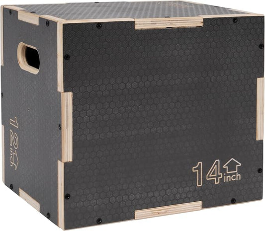 3 in 1 Non-Slip Wooden Plyo Box Plyometric