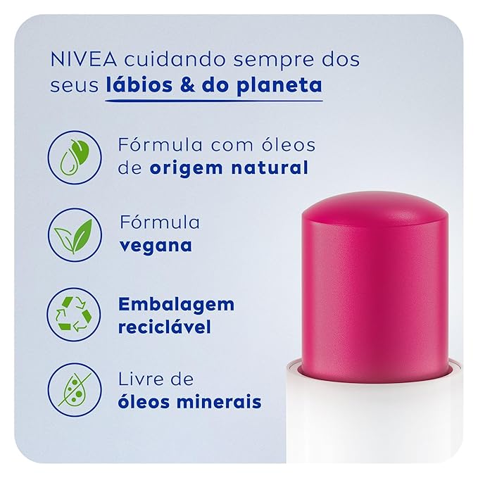 NIVEA Cherry Shine Lip Moisturizer Deep