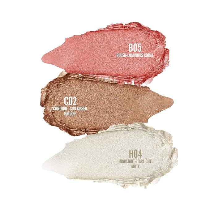 KIMUSE Multi Stick Trio Face Makeup, Cream Blush All Skin