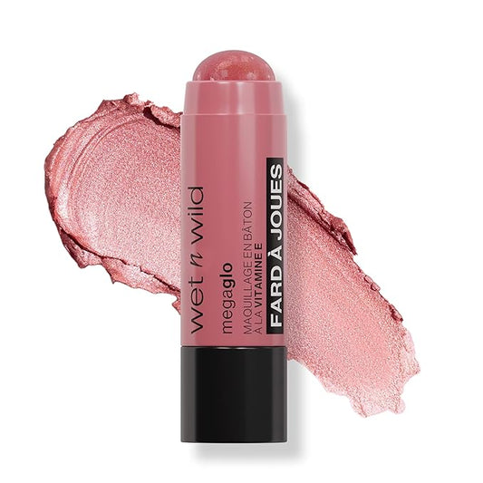wet n wild MegaGlo Makeup Stick, Buildable Color, Versatile Use, Cruelty-Free & Vegan - Dusty Pink