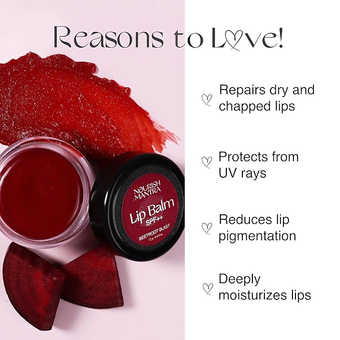 Nourish Mantra Beetroot Blast Lip Balm 12g