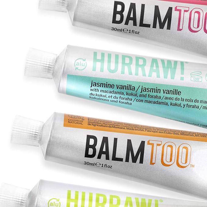 Hurraw! Balmtoo Squeezable Balm, Neroli Almond: