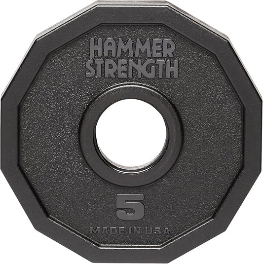 Hammer Strength 5Lb 12 Sided Urethane Olympic Plate