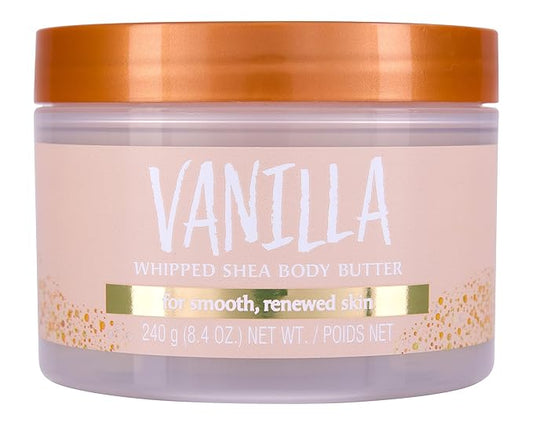 Tree Hut Vanilla Whipped Shea Body Butter | Long-lasting Hydration Leaves Skin Feeling Soft & Moisturized | Lightweight | Nourishing Essential Body Care | 8.4 fl oz.