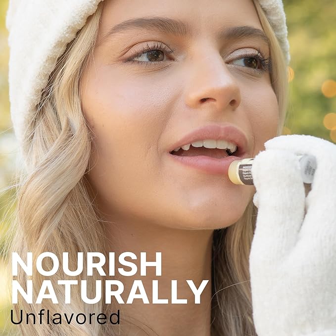 USDA Organic Lip Balm - USA Made with Natural Ingredients, 4 Pack Unflavored Chapstick for Dry Lips, Birthday Gifts for Her & Him, Lip Balm Hydrating Beauty Gifts, Lip Moisturizer, Mens Gift Ideas