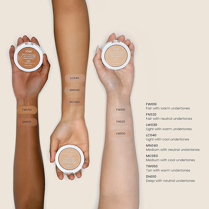 JOAH Beauty Perfect Complexion Cashmere Powder foundation_FW010, Fair