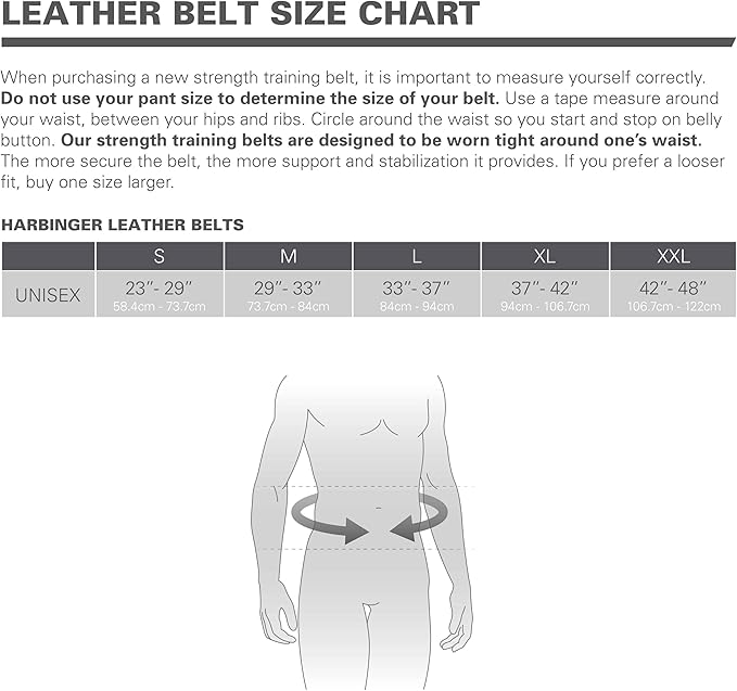 Harbinger Harbinger Padded Leather Belt Black