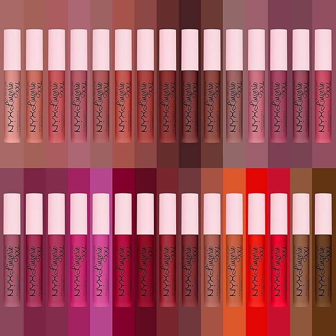 NYX PROFESSIONAL MAKEUP Lip Lingerie XXL Matte Liquid Lipstick - Peach Flirt (Orange Peach)