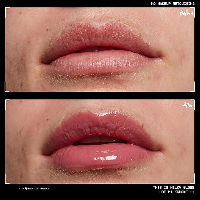 NYX PROFESSIONAL MAKEUP This Is Milky Gloss, Lip Gloss with 12 Hour Hydration, Vegan - Ube Milkshake (Mauve Purple)