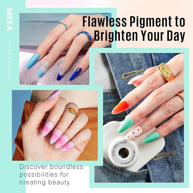 Mefa 54pcs gel nail polish