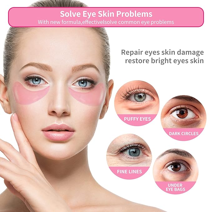 Breylee pink rose eye mask??30