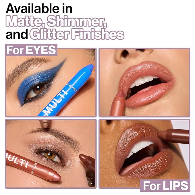 wet n wild Color Icon Cream Eyeliner Eyeshadow Multi-Stick, Moisturizing, Nourishing Velvety Cream-to-Powder Buildable & Blendable Formula, Cruelty-Free & Vegan - Lavender Bliss