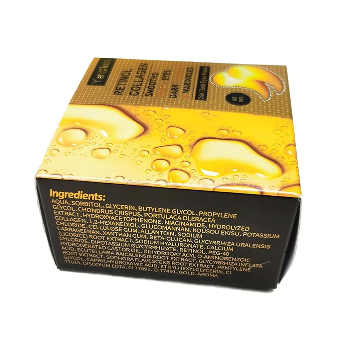 60 pcs 24k gold under