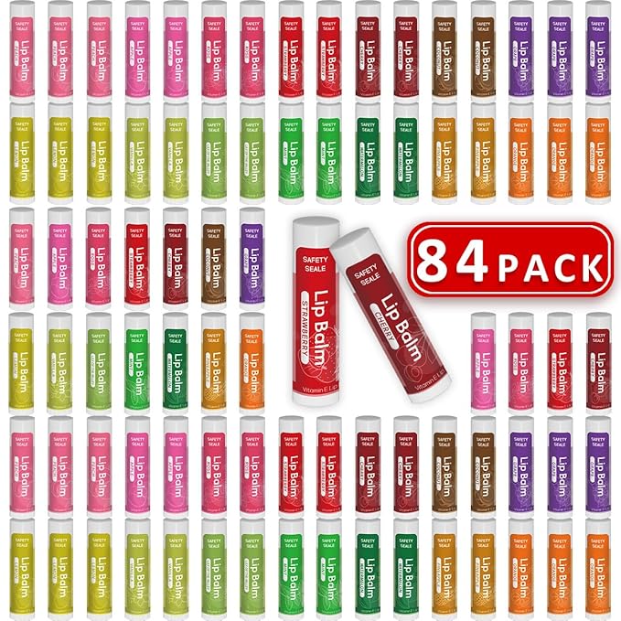 84 Pack Natural Lip Balm Bulk