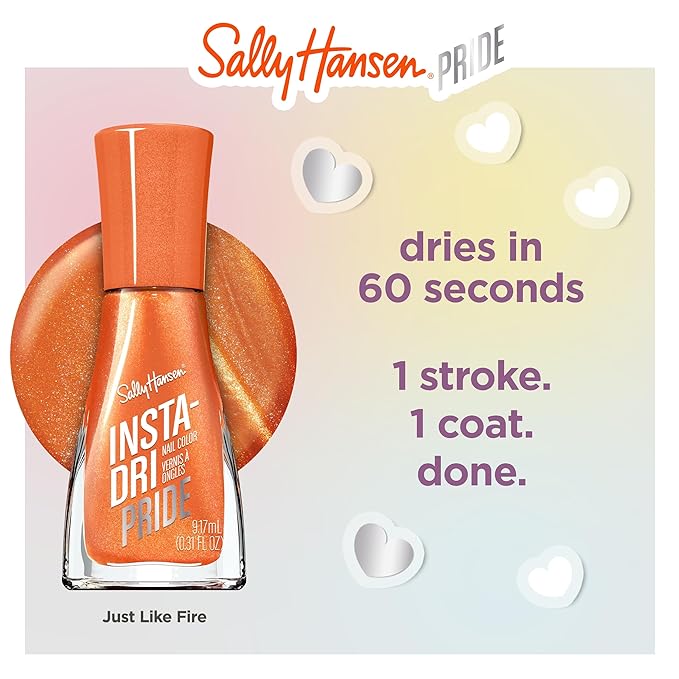 Sally Hansen Insta-Dri Pride - Just Like Fire, 0.3oz