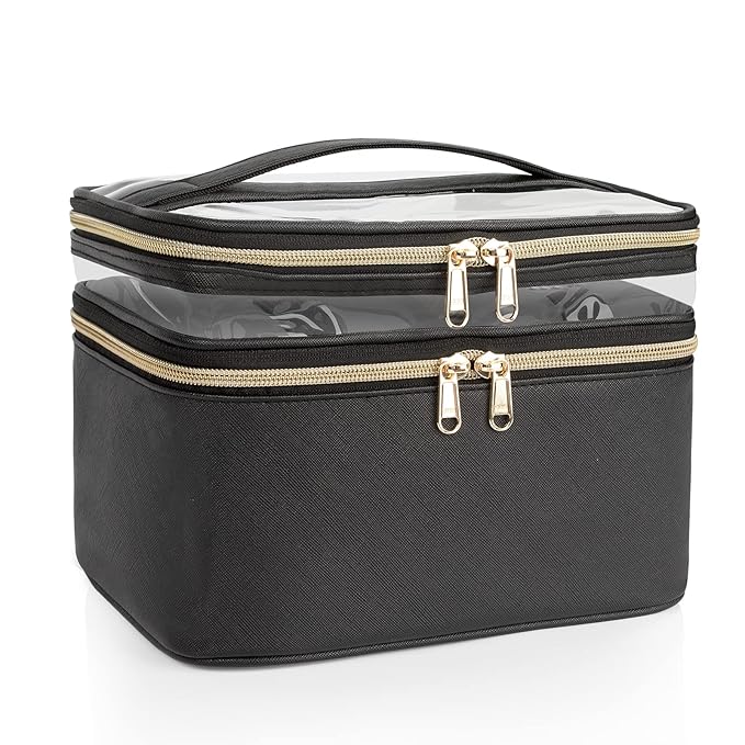 Makeup bag, double layer cosmetic