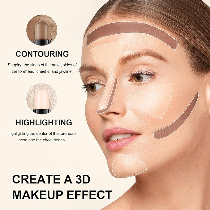 FV Contour Stick, Double-ended Contour and Highlighter Stick,