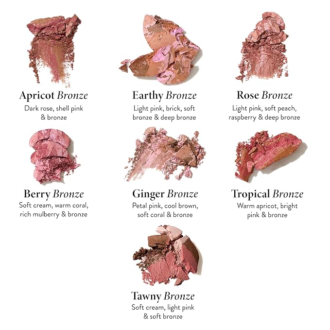 LAURA GELLER NEW YORK Baked Blush-n-Bronze Marbleized 2-in-1 Sculpting Bronzer Blush - Tawny Bronze - Contour Face with a Radiant Flush