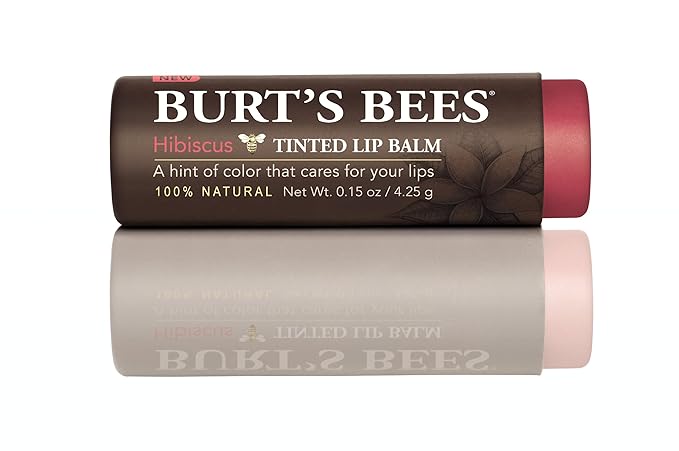 Burt's Bees Tinted Lip Balm, Hibiscus,