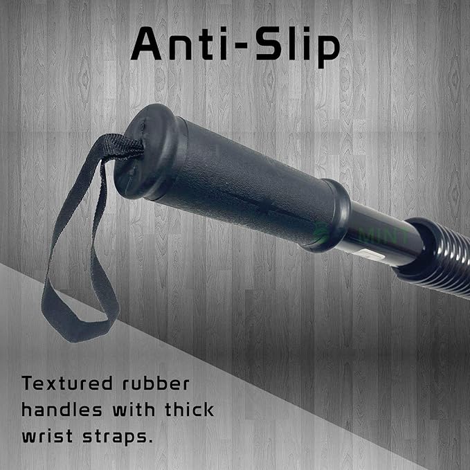 MOVEMINT Power Twister Chest Resistance Spring Bar Exerciser (20KG to 100KG Options)