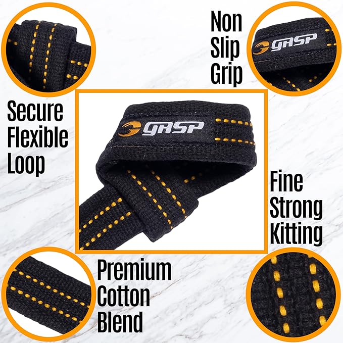 Gasp Gym Lifting Straps 23" Cotton