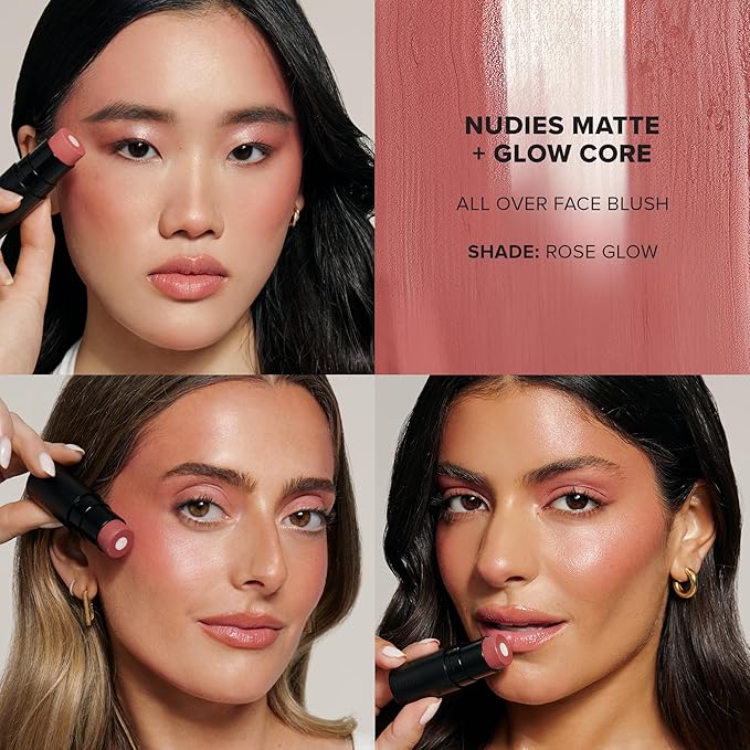 Nudies Matte + Glow Core All Over Face Rose Glow