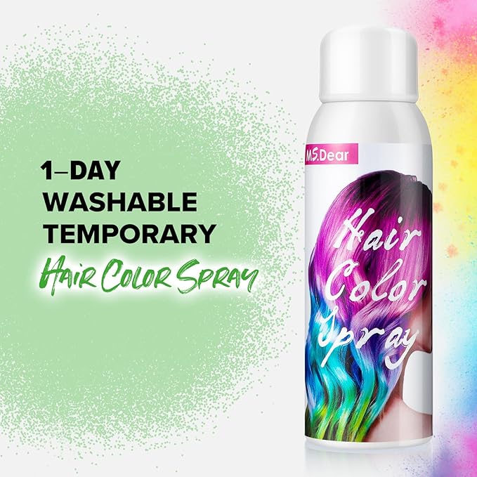 Temporary Green Hair Spray for