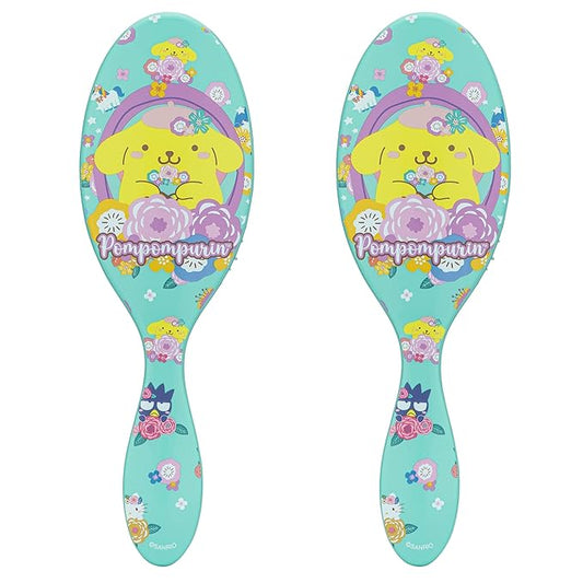 Wet Brush Hello Kitty and Friends Original Detangler Hair Brush, Pompompurin, Ultra-Soft IntelliFlex Bristles, Easy Detangling For All Hair Types (Wet Dry & Damaged), Women & Men, 2 Pack