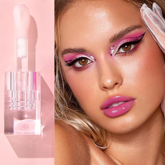 QrBxa 1 PCS Color Changing Lip Oil,Moisturizing Color Changing Lip Gloss,Non-sticky Nourishing Repairing Primer Lip Tint