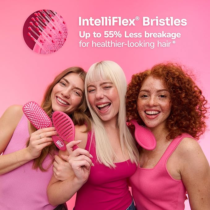 Wet Brush Hello Kitty and Friends Original Detangler Hair Brush, Pompompurin, Ultra-Soft IntelliFlex Bristles, Easy Detangling For All Hair Types (Wet Dry & Damaged), Women & Men, 2 Pack