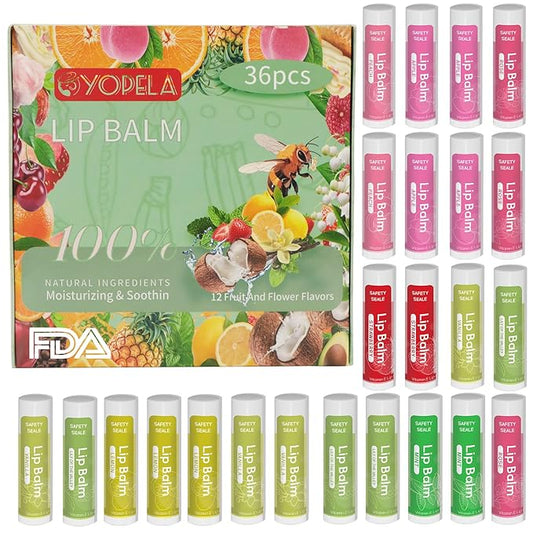 36 Pack Natural Lip Balm Bulk