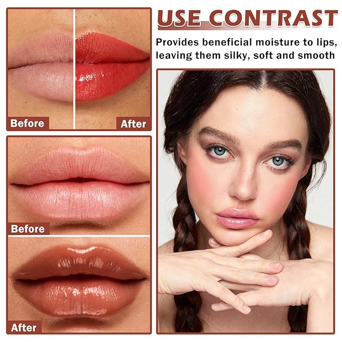 NVLEPTAP 3PCS Lip Glowy Balm Lip Sleeping