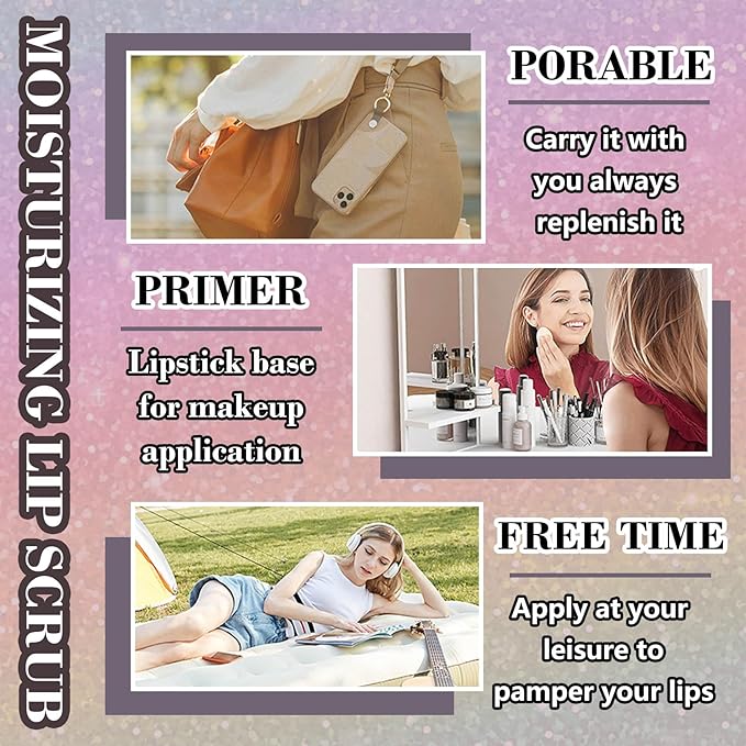 Nourishing Smooth Lip Scrub,Soft Long Lasting