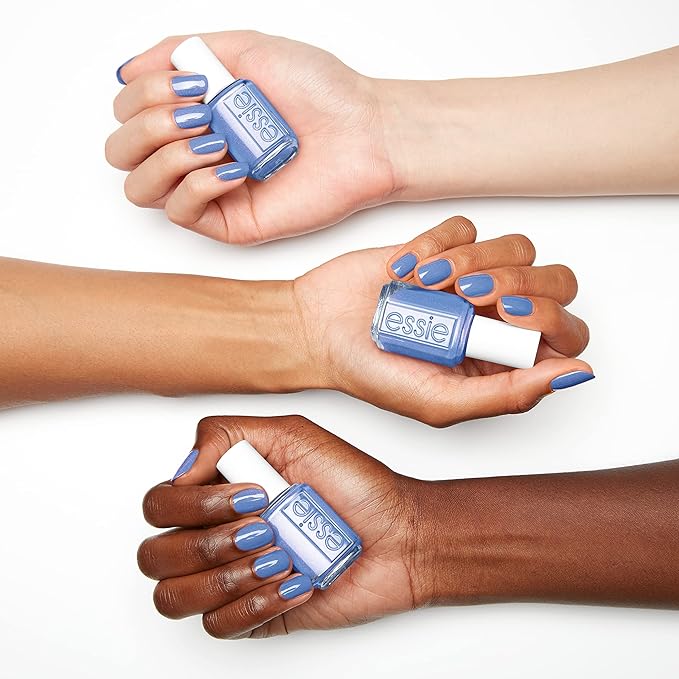 essie Salon-Quality Nail Polish, 8-Free Vegan, Periwinkle Blue, You Do Blue, 0.46 fl oz