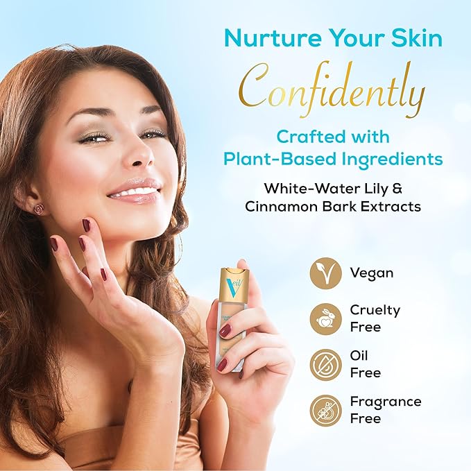 Veil Cosmetics Complexion Fix Liquid Foundation – Buildable Medium Gold) 3G