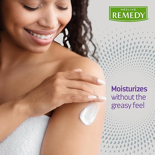 Medline Remedy Specialized Skin Cream, Fragrance-Free (16 oz), 1.5% Dimethicone, Nourishing Moisturizer for Dry Skin, Sulfate-Free, Paraben-free, Hypoallergenic Body Cream, Daily Lotion for Dry Skin