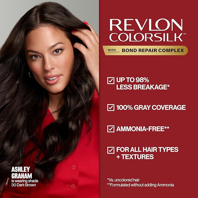 Revlon ColorSilk with Bond Repair Complex, Blonde Permanent Hair Color, 100% Gray Coverage, Ammonia Free Hair Dye, Vegan Keratin, 71 Golden Blonde (Pack of 3)